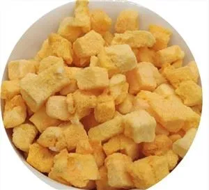 مكعبات المانجو المجففة بالتجميد